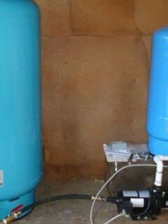 pinhole leak in water pressure tank