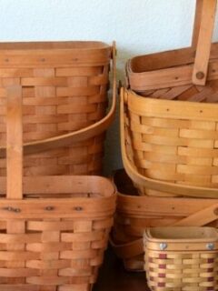 how to clean longaberger baskets