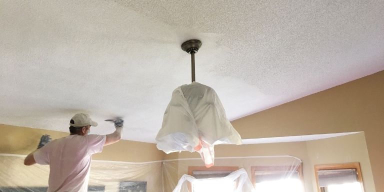 Cost To Remove The Popcorn Ceiling, How Much Does It Cost To Cover A Popcorn Ceiling