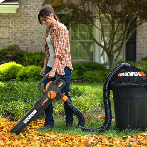 TRIVAC 12-Amp Electric 3-IN-1 Blower / Mulcher / Yard Vacuum with Leaf Collection System